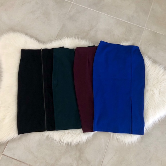 Bundle of 4 NEW Pencil Skirts, size small - Picture 1 of 6